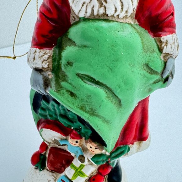 Vintage 1990 Santa Claus Bag of Toys Figurine 1913 Style Ornament Gift - Picture 8 of 12